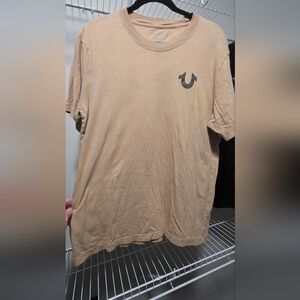 True Religion Tan Short Sleeve Tee